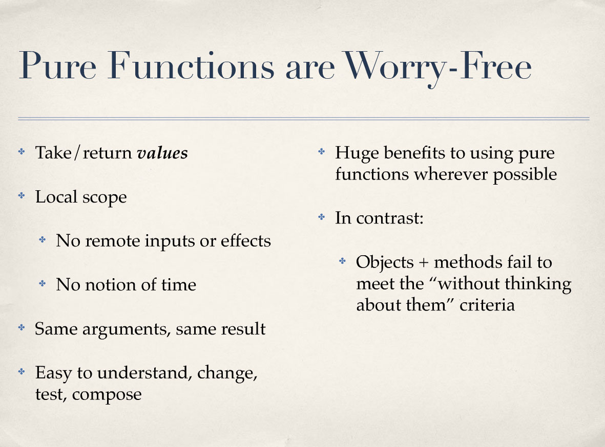 00:13:06 Pure Functions are Worry-Free