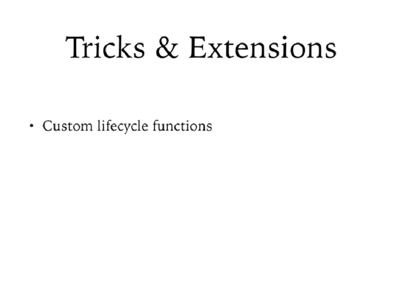 00.33.23 Tricks & Extensions