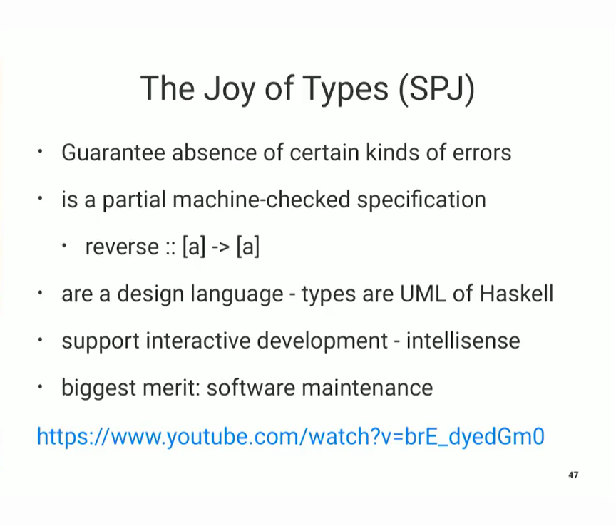 01.06.08 The Joy of Types (SPJ)